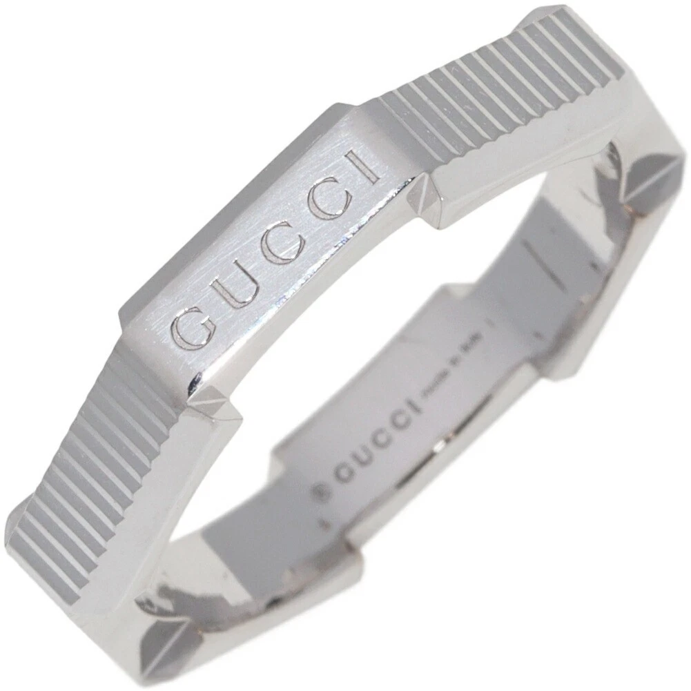 Bague Gucci K18 WG Link to Love 4 mm US5,25,5 d'occasion qualité A bijoux
