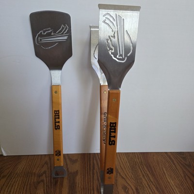 NFL Buffalo Bills Grill-A Tongs & Sportula Spatula Grilling BBQ Barbeque Set