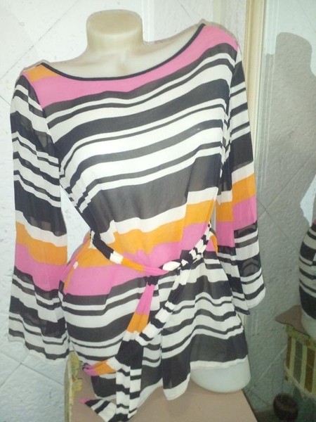 Women Jasper Conran Dress Pink Silk Chiffon 38 / M