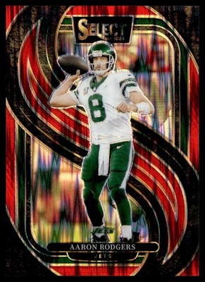 2024 Panini Select Red Prizm Shock Aaron Rodgers 135/249 #126