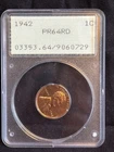 1942 1c PROOF Lincoln Wheat Cent Penny PCGS PR64RD red