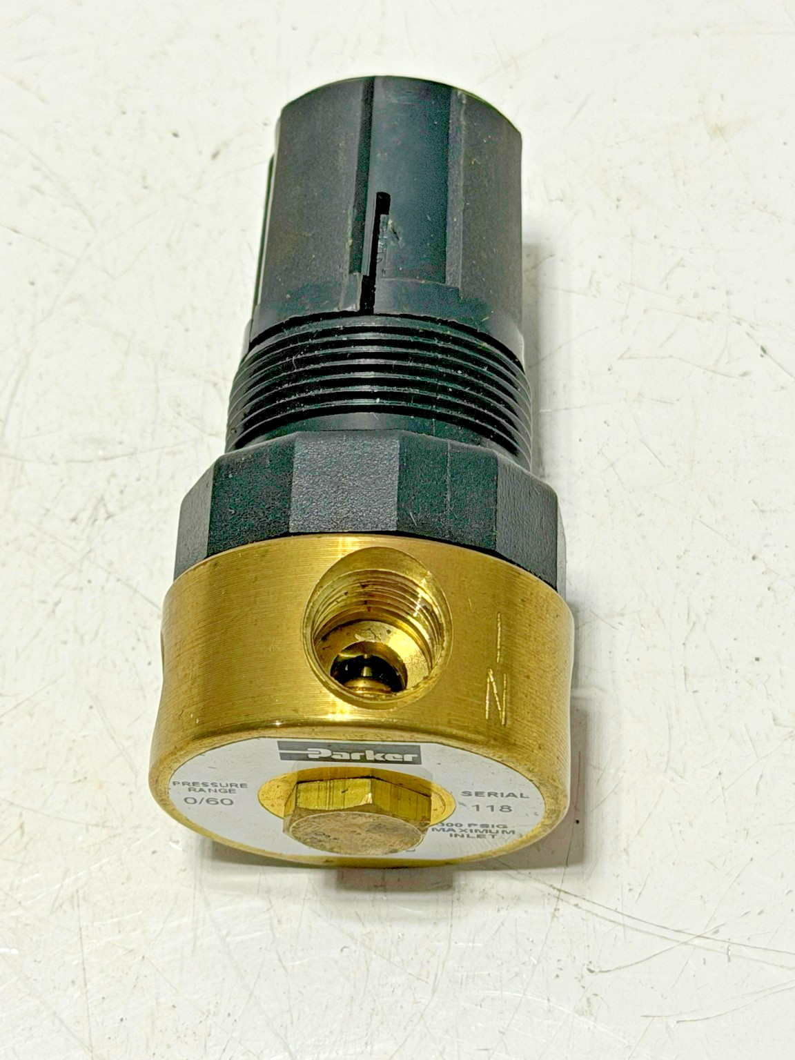 Parker 20R161GC Water Pressure Regulator 1/4 NPT 0-60 PSI Brass Untested