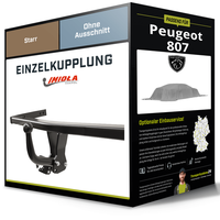 Starre AnhäNgerkupplung für Peugeot 807 06.2002-10.2005 Typ E Imiola Hak-Pol NEU