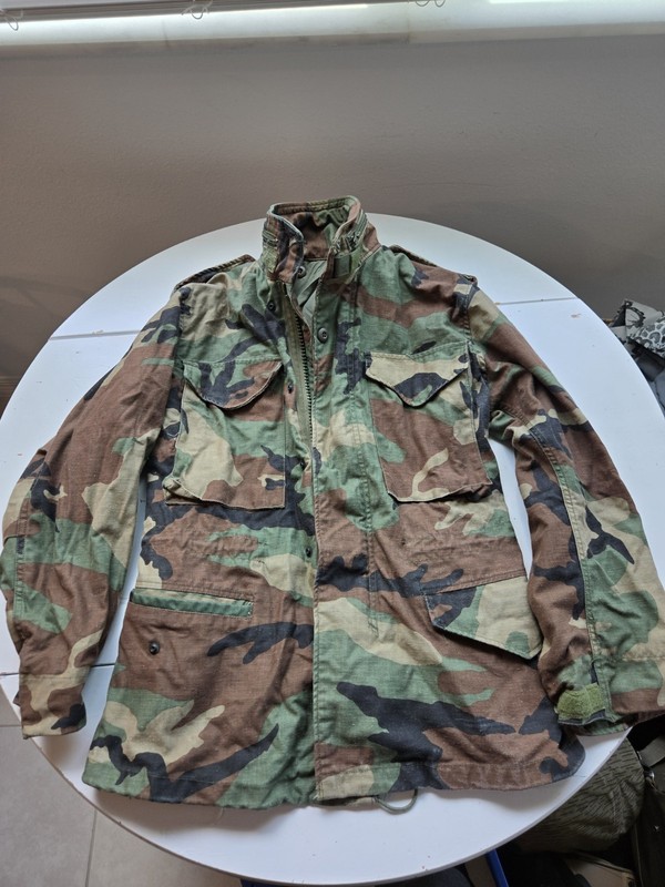 U.S. Army Woodland Camo Field Coat Size X Small Short