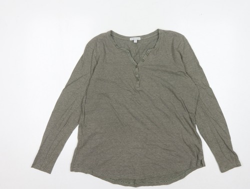 Target Collection Damen grün Henley T-Shirt Größe 14