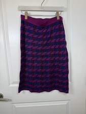 Maeve Anthropologie Nancy Sweater Knit Pencil Skirt Purple Size LP