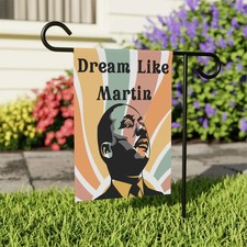 MLK Dream Garden Flag Martin Luther King - Garden Flag