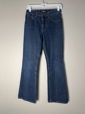 Iei Pants Women's 5 Blue Sophia Hipster Flare Mid Rise Medium Wash Denim Jeans