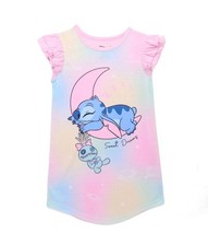 Lilo and Stitch with Scrump Girl's Sweet Dreams Flutter Sleeve Nightgown, Gown
