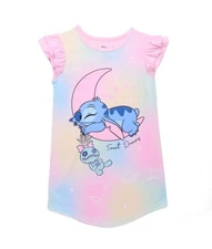 Lilo and Stitch with Scrump Girl's Sweet Dreams Flutter Sleeve Nightgown, Gown