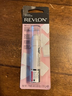Revlon Kiss Exfoliating Lip Balm, Sugar Mint #111 New