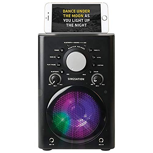 SINGSATION KARAOKE MACHINE FULL KARAOKE SYSTEM ADULTS KIDS WIRELESS - BLACK