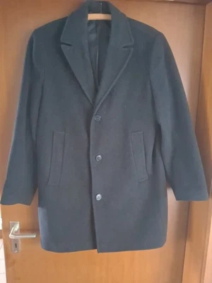 Herren Wollmantel 50 Schwarz - Bild 1 von 3