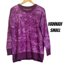 NWT Small Crewneck sweater, purple tie dye, LuLaRoe Hannah