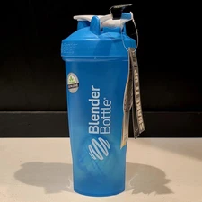 Blender Bottle Classic V2 Shaker Bottle for Protein Shakes Teal Blue 28 oz Cup  