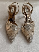 Badgley Mischka Brenna Rhinestone Slingback women's Heels Shoes Size 7 New