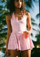 Loveshackfancy Tierney Posey Pink Bows Minidress Sz Large AUTHENTIC NWT