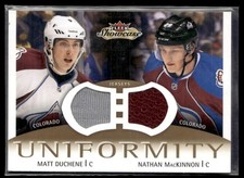 2013-14 Fleer Showcase Uniformity #UDM Matt Duchene Nathan MacKinnon Jerseys