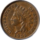 1885 Indian Cent ANACS AU50 Superb Eye Appeal Nice Strike