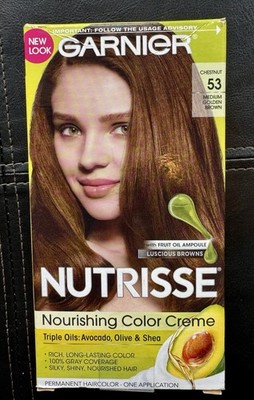 Garnier Nutrisse Nourishing Color Creme Kit 53 Medium Golden Brown