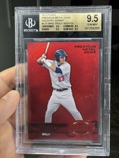 2013 Fleer Precious Metal Gems Summit Red PMG /100 Mike Trout BGS 9.5 Gem Mint