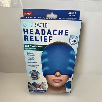 Miracle Headache Relief Pain Relief Reusable Gel Wrap, One Size, Blue