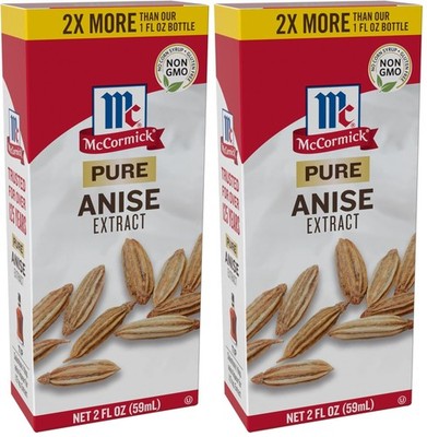 McCormick Pure Anise Extract, 2 fl 2 Fl Oz (Pack of 2), 2 1) 