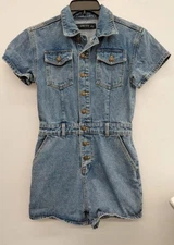 Lioness Women's Denim Blue Size S Romper