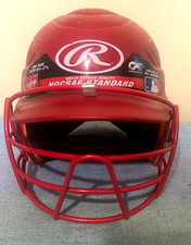RAWLINGS RED COOLFLO (CFBH) 6 1/2"–7 1/2" Batting Helmet