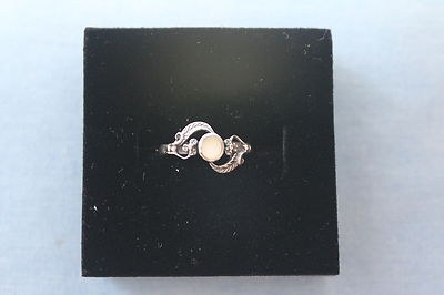 New Sterling Silver Mother of Pearl Ring SZ 6 7 8