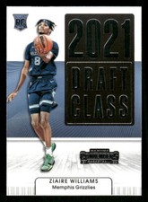 2021-22 Panini Contenders #110 Ziaire Williams AU,RC Memphis Grizzlies