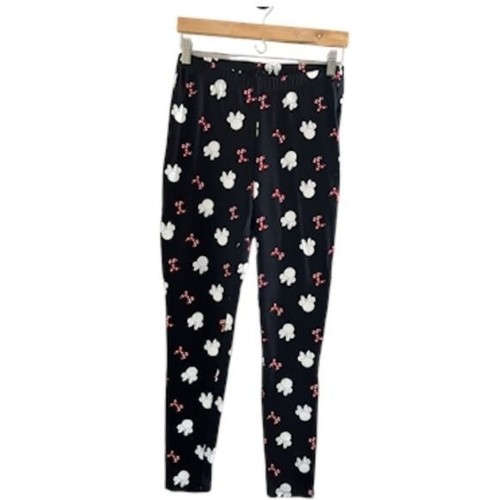 Torrid Pant Women 12 Black Pull On Red Minnie Mouse White Polka Dot Bow