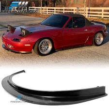 Fits 90-97 Mazda Miata NA MDA Style Front Bumper Lip Spoiler Splitter Kit PU