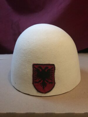 Handmade Traditional Albanian Kosovo Eagle Hat / Fez / Plis / Qeleshe eagle