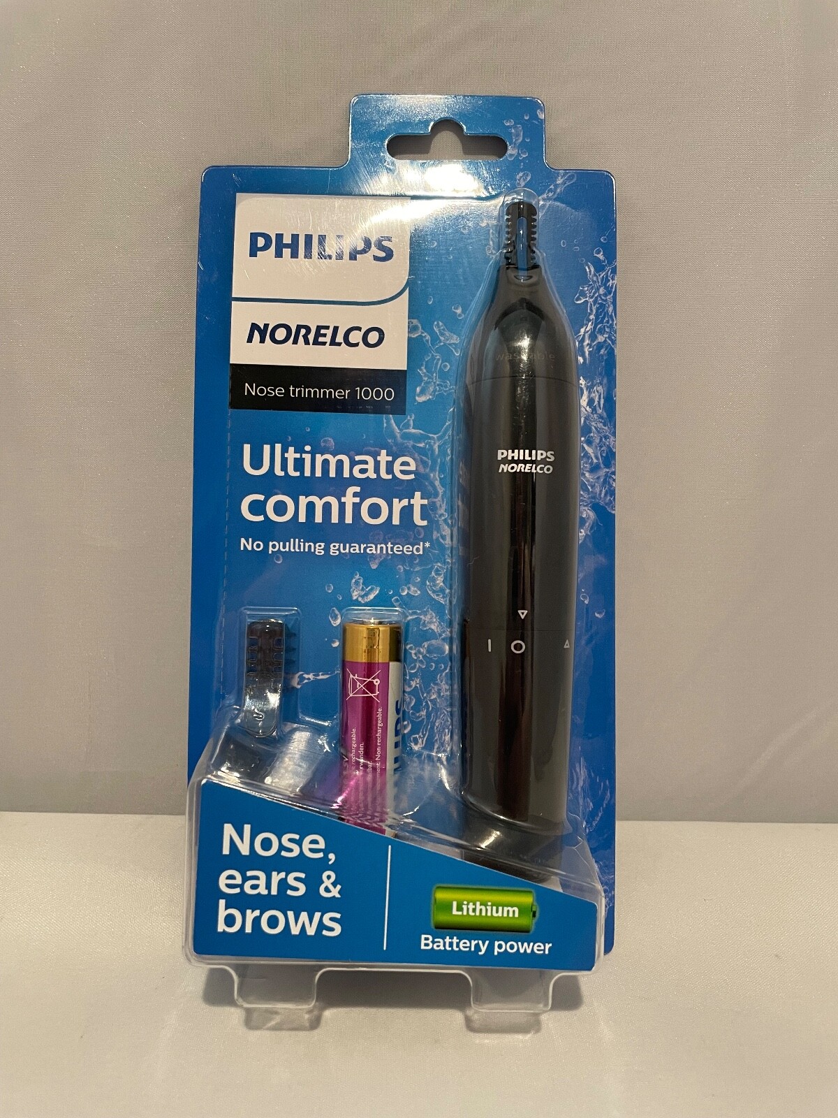 Philips Norelco 1000 NT1715/60 Battery Powered Nose Trimmer New Sealed-image