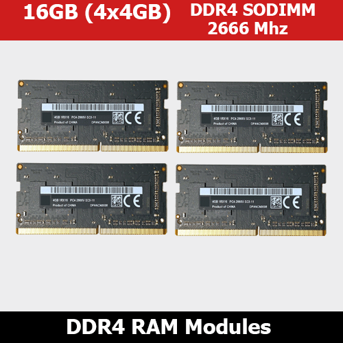 Apple  16GB ( 4x 4GB)  DDR4 SO-DIMM 2666V  Memory Module Kit - Picture 1 of 1
