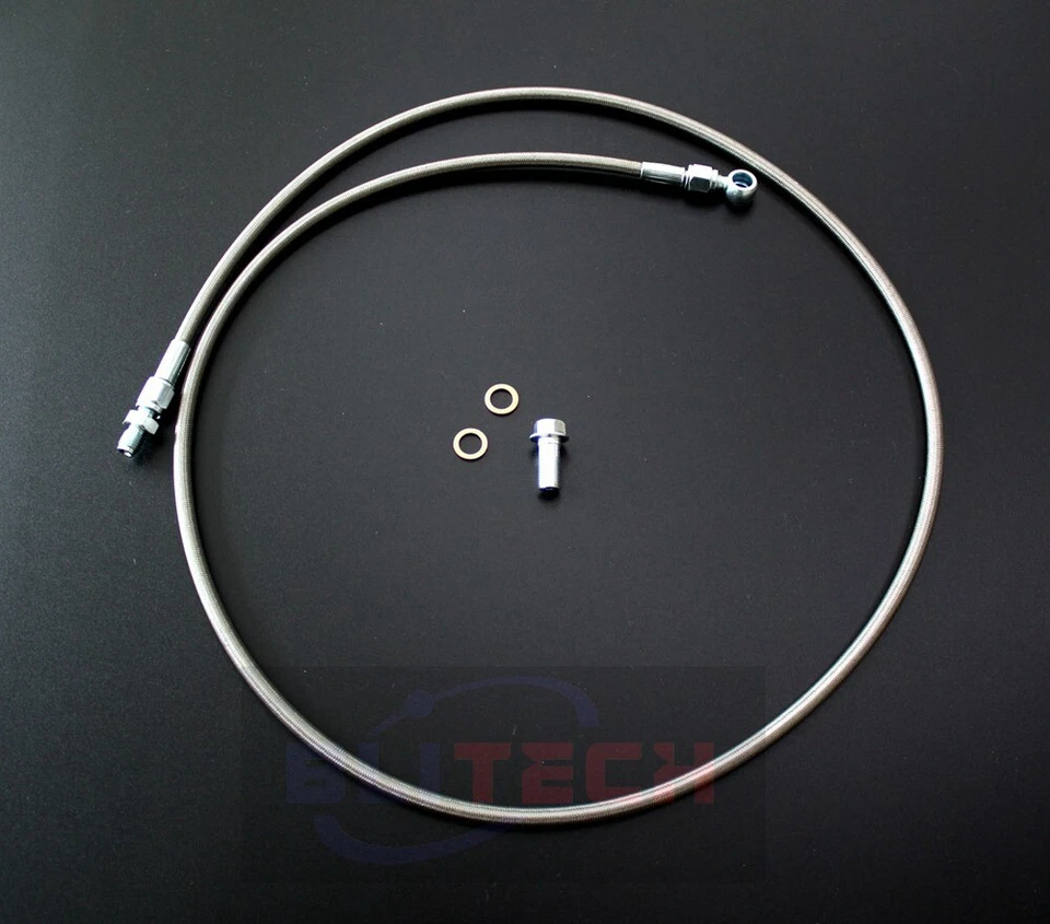 for Honda civic 92-00/ Acura Integra 94-01 Clutch Line Braided Stainless Steel - Image 3 of 4