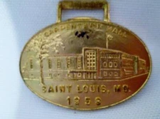 Antique Vintage Pocket Watch FOB 1958 Carpenter Hall St Saint Louis Mo