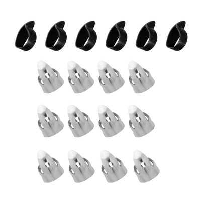 Ukulele Plektrum Flache Daumen Picks Banjo Finger Picks Set Finger Gitarre Pick