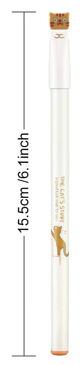 3 bolígrafos de gel para gatos punta extra fina .38 mm naranja, gris, blanco y negro ¡ENVÍO DESDE NOSOTROS! 🐈 🐾 Foto 3 de 4