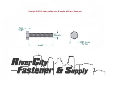 5/16"-18 X 3" Full Thread Hex Tap Bolts – 100 Pieces, Zinc Plated Steel, 1/2" Wrench Size, For Home, Farm, Automotive & Industrial Use