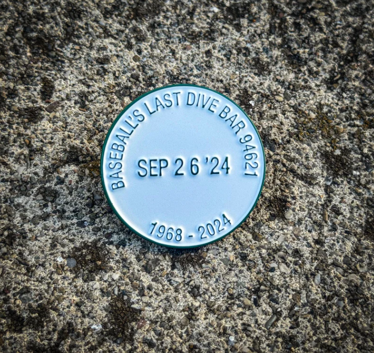 Oakland A’s Final Game Pin Coliseum Last Dive Bar Stamp 9-26-2024 Athletics