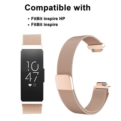 For Fitbit Inspire HR / Inspire/ Inspire 2 Band Milanese Stainless Steel Straps - Picture 3 of 50