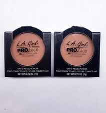 L.A. Girl PRO Face Powder - LAX-GPP612, Warm Caramel, 0.25 oz (2 pack)