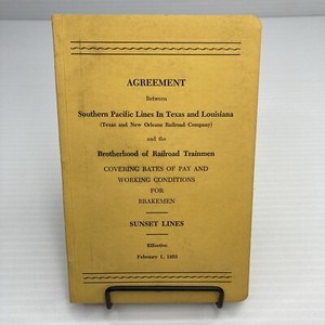 1953 Sunset Lines Southern Pacific Lines Texas & Louisiana Railroad Co Agreement
