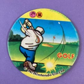 GOLF Nintendo Famicom Menko Card Very Rare From Japanese F/S