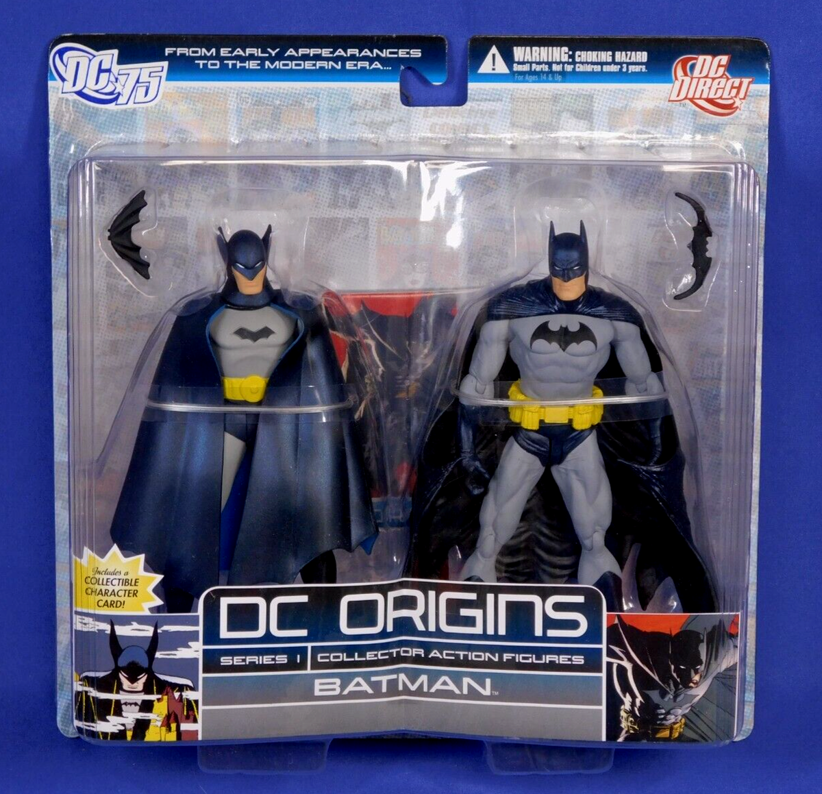 DC DIRECT ORIGINS BATMAN 2PK EARLY APPEARANCE & MODERN DC 75TH | eBay