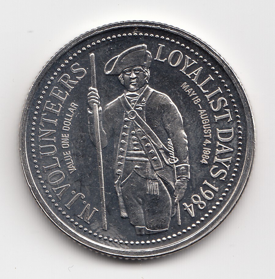 1984 Saint John NB Trade Dollar Token New Brunswick Loyalist Days