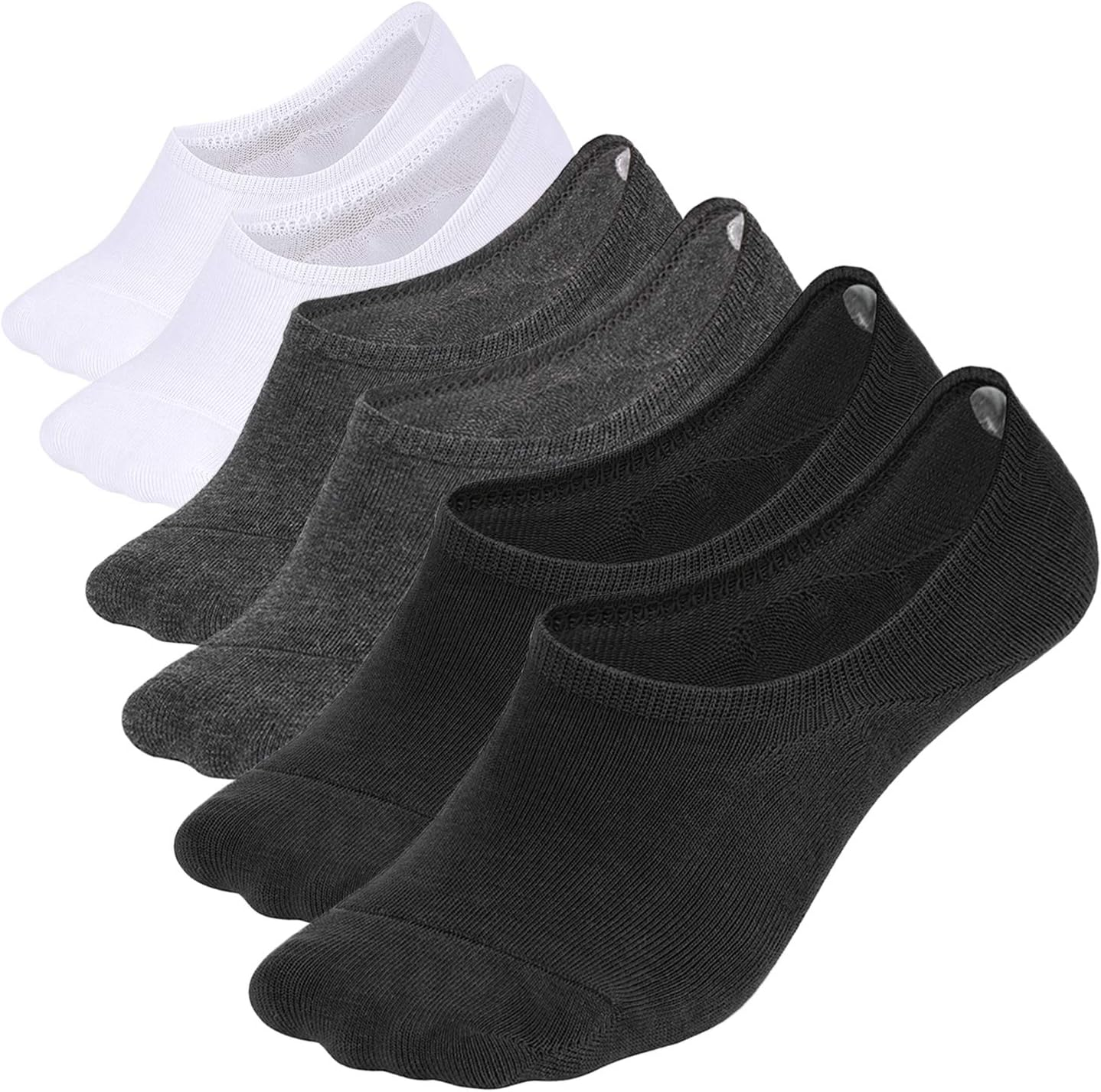 WHISPER DEER No Show Socks Men Size 6-9/9-12/12-15 Invisible Low Cut Loafer Snea-image