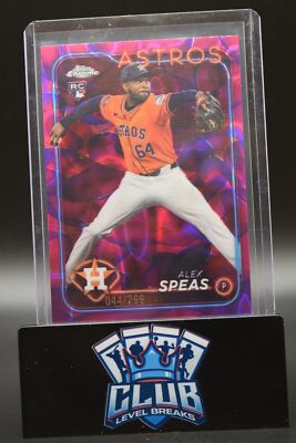 Alex Speas 2024 Topps Chrome Update #USC175 Magenta Lava Lamp Refractors #/299
